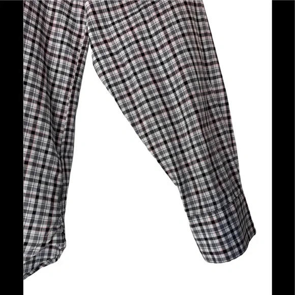 John Varvatos Men’s Medium Long Sleeve Shirt Checkered - Picture 6 of 13